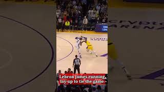 Lebron Saves the Lakers with this running lay up #shorts