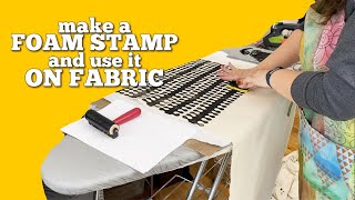 Pedicure Inspired Printmaking: Make a Foam Stamp & Use it on Fabric