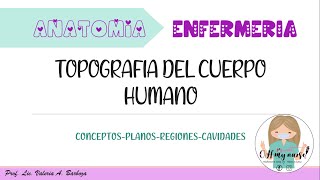 ANATOMIA PARA ENFERMERIA-TOPOGRAFIA HUMANA