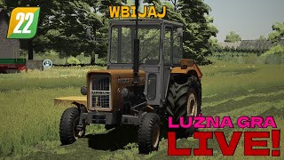 😍🚜Gramy w FS22✔️ 😍1zł=20 min 👨🏽‍🌾lecimy po 500 subów💪Przedłużany live💪Początek wakacji 😍