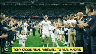 😭 Real Madrid fans reactions to  Tony Kroos farewell ...