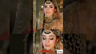 Designer Nikah Dresses For Bride Makeup| Bridal Hairstyle & Wedding Dress Design 2023 #shorts #part9