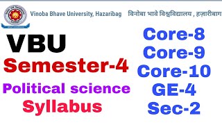 VBU BA Semester 4 Political Science Honours And GE Syllabus | Sk_Edutorial