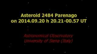 Asteroid 2484 Parenago: a race among the stars