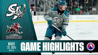 AHL HIGHLIGHTS | San Jose Barracuda vs Tucson Roadrunners | Mar. 23, 2024