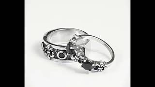 Obsidian Ring Womens