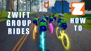 Group Rides on Zwift - All You Need To Know | Zwift For Beginners