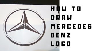 15#How to draw logo of Mercedes-benz /yasarts//By yaseen