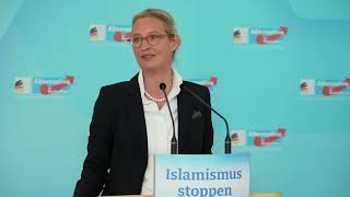 Alice Weidel & Tino Chrupalla In Bezug auf die Messerattacke gegen einen   Polizisten von Mannheim