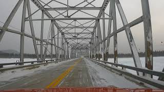 Alaska highway Going over bridge no luck on bison