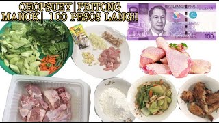 CHOPSUEY AT PRITONG MANOK SA HALAGANG 100 PESOS LANG?!???  PAANO???| Magtipid Tayo ATBP TV