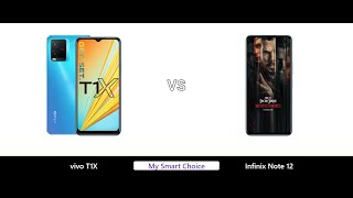 A Detailed Comparison of vivo T1X VS Infinix Note 12 | My Smart Choice