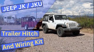 Jeep Wrangler JK / JKU Trailer Hitch and Wiring Install / Quadratec Hitch Kit