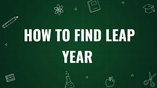 How to Find the " LEAP YEAR " in a Easy Method TAMIL | Maths | Reasoning | TNPSC | BANKING | SSC |