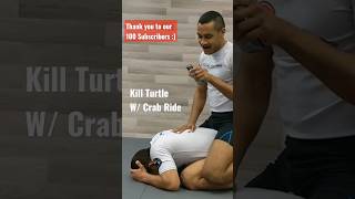 How to Pass Turtle Guard from Crab Ride #nogi #bjj