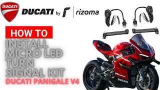 Ducati Panigale V4 | RIZOMA LIGHT UNIT MICRO LED TURN SIGNAL KIT INSTALL