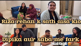 Saba kio krr hi Riza Rehan k sath aisa ? || Dipika aur saba me fark 🤔 #saba_ibrahim