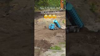 TEICH füllen mit RC MODELLEN #epicvill #rcmodelle #fisserundaden