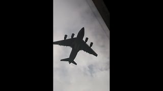 Boeing C17 Globemaster landing at KCHS