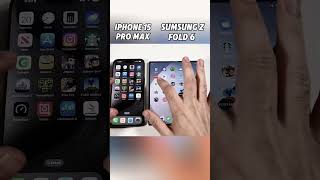 iPhone 15 Pro Max vs Galaxy Z Fold 6 – INSANE Speed Test! 💥 Who Wins the Crown? 👑#shorts#viralvideo