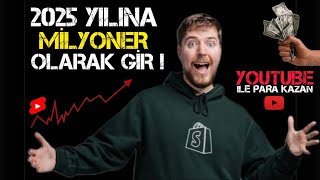 YOUTUBER OL VE 2025 YILINA MİLYONER OLARAK GİR ! YOUTUBE EĞİTİMLERİ #youtube #keşfet