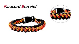 Step by Step Make a Double Sided Paracord Bracelet #paracordbracelet