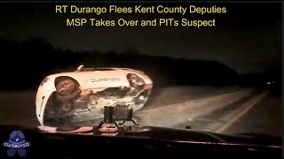 MSP Takes Over Pursuit  of Dodge Durango | Suspect Gets TAZED After PIT