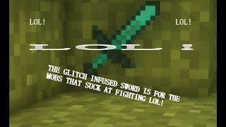 CRAFTING THE GLITCH SWORD IN MINECRAFT!