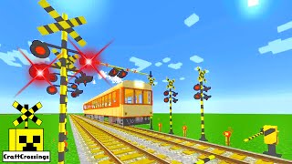 railway level railroad crossing trains Minecraft 踏切 アニメ 049-01