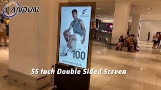 Shopping Mall Real Case of 55 Inch Double Sided Screen