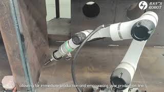 Forging Machine Base Welding  E05-Pro Cobotic welding Solution-