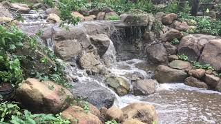 Natural looking waterfall