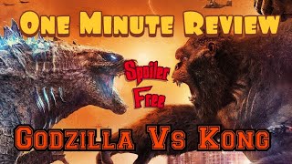 Godzilla Vs Kong 1 min Review |Spoiler Free | Drew's Reviews | Best American Godzilla film? #shorts