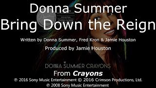 Donna Summer - Bring Down the Reign LYRICS - SHM "Crayons" 2008