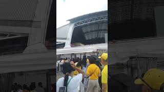 12 Sept 24 - 205pm - Queue up for security bag check to attend Pope Francis Mass at National Stadium