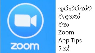 ගුරුවරුන්ට වැදගත් වන Zoom Tips 5 ක්