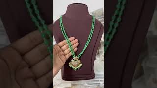 Colour Beads Jewellery Design 2024 / Beads Jewellery/ Stone Jewellery/ Gold Haram Design #gold #new