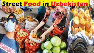 Street Food in Uzbekistan During Covid Time - The Most UNIQUE Street Food in Asia