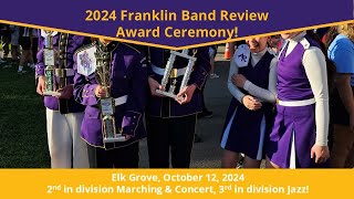 Franklin Band Review, Award Ceremony, October 12, 2024