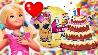 Barbie & LOL Surprise • Prezent urodzinowy dla Chelsea • bajki i openbox