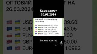 Курс валют 26.03.2024 #кредити #maksprobank #єоселя#суспільне#тв #миколаїв