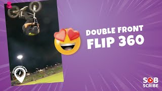 😱 Double Front Flip 360 | Bike | Bicycle | Bmx Tricks 🔥 ADVENTURES FEVER #shorts