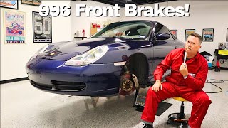 How to change the FRONT Brakes on a Porsche 996 911!  - Porsche Tech Session!