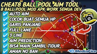 CHEAT 8 BALL POOL TERBARU GARIS PANJANG 3 LINE NO BAN