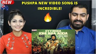 EYY BIDDA IDHI NAA ADDA Music Video Reaction | Pushpa Songs | Allu Arjun, Rashmika | DSP