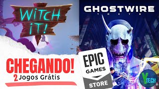 CHEGANDO! JOGOS GRÁTIS NA EPIC GAMES PARA PC!