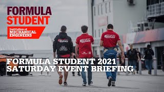 Formula Student 2021 - Saturday Briefing