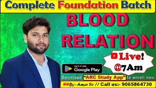 #BLOOD RELATION @07AM #Reasoning ||#REASONING SSC CGL PYQs|  FOR SSC- CGL/CPO/CHSL/MTS  By-Amar Sir