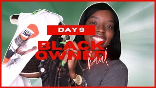 BLACK OWNED BRANDS HAUL (clothing, skincare, & accessories) | VLOGMAS  DAY 9