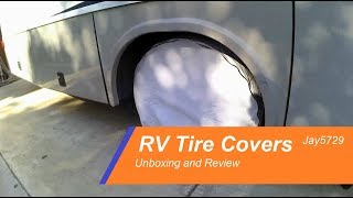 RV Tire Covers unbox and review vlog